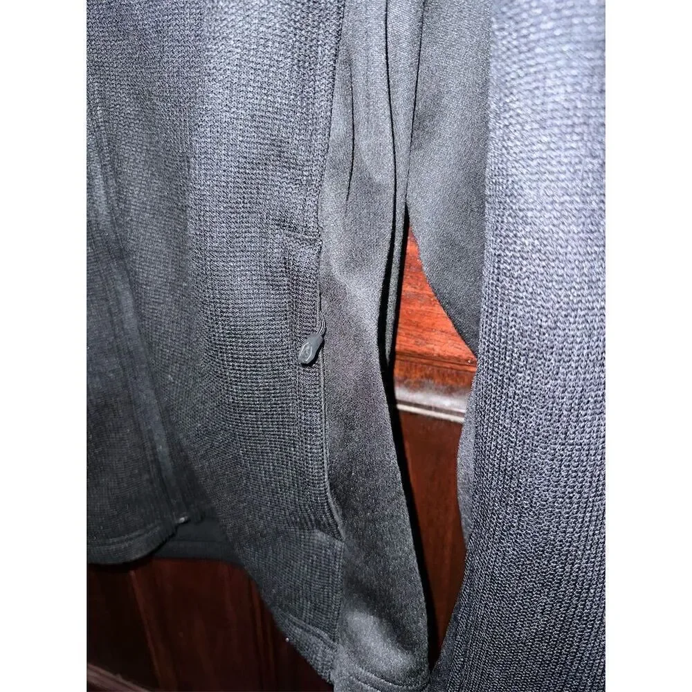 Spyder Men's Medium Full-Zip Black Jacket Casual Mid-Length Softshell - Picture 3 of 7